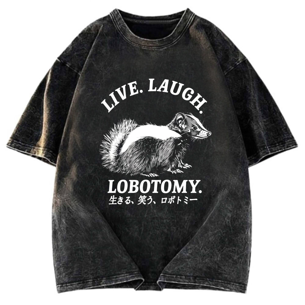 Tokyosol Live Laugh Lobotomy Washed T-Shirt