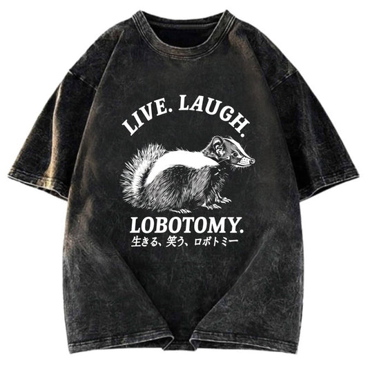 Tokyosol Live Laugh Lobotomy Washed T-Shirt