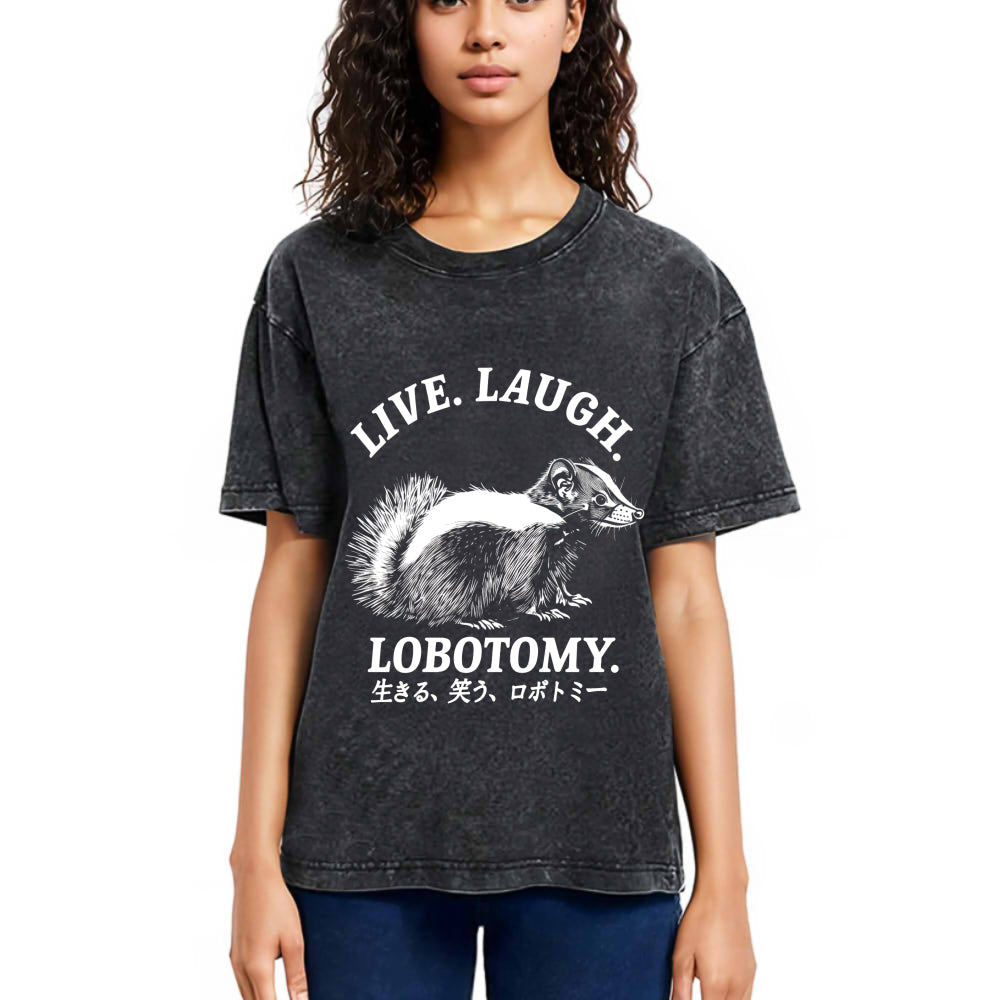 Tokyosol Live Laugh Lobotomy Washed T-Shirt