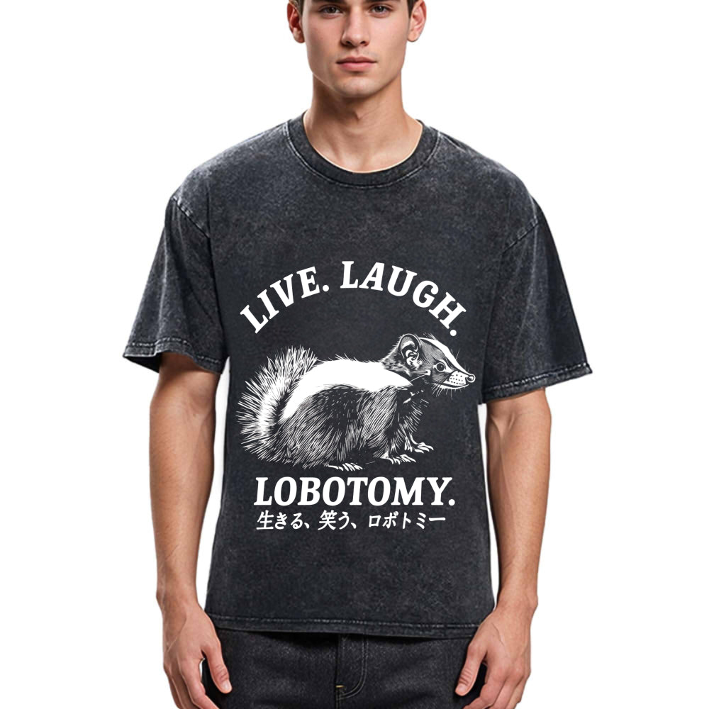 Tokyosol Live Laugh Lobotomy Washed T-Shirt