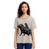 Tokyosol Mouse Riding A Capybara Washed T-Shirt