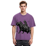 Tokyosol Mouse Riding A Capybara Washed T-Shirt