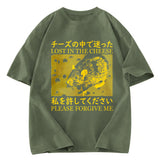 Tokyosol Lost in the Cheese Please Forgive Me Washed T-Shirt