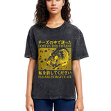 Tokyosol Lost in the Cheese Please Forgive Me Washed T-Shirt