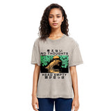 Tokyosol Capybara No Thoughts Head Empty Washed T-Shirt