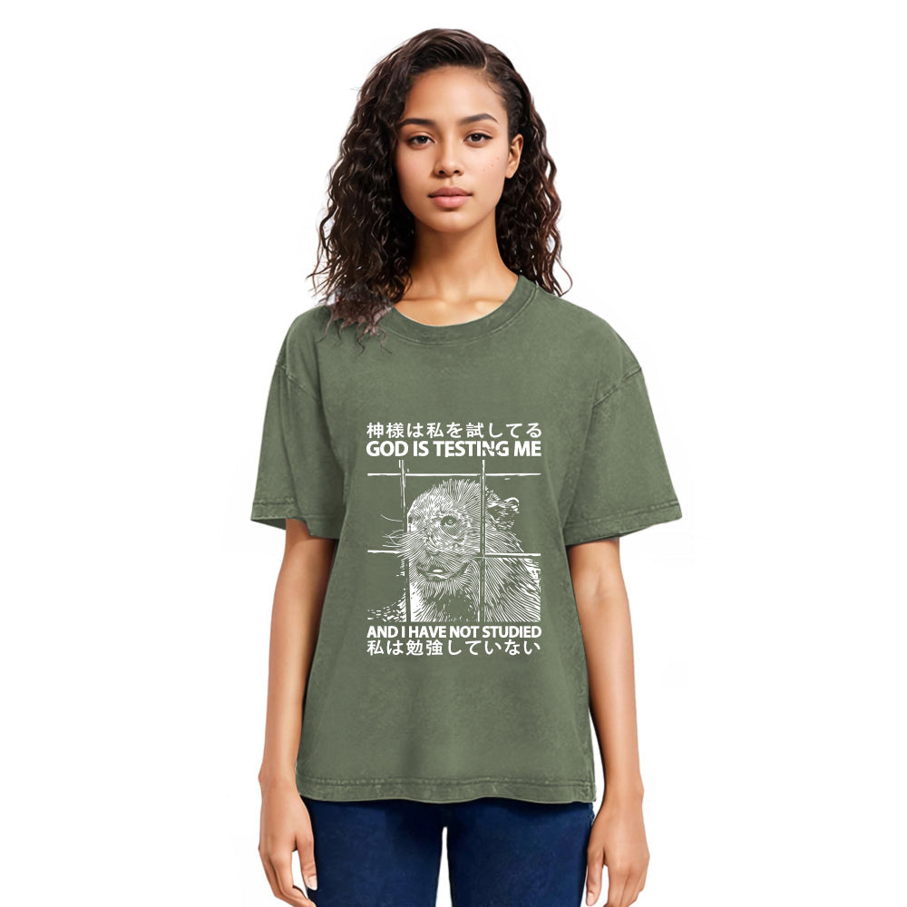 Tokyosol God Is Testing Me Classic T-Shirt