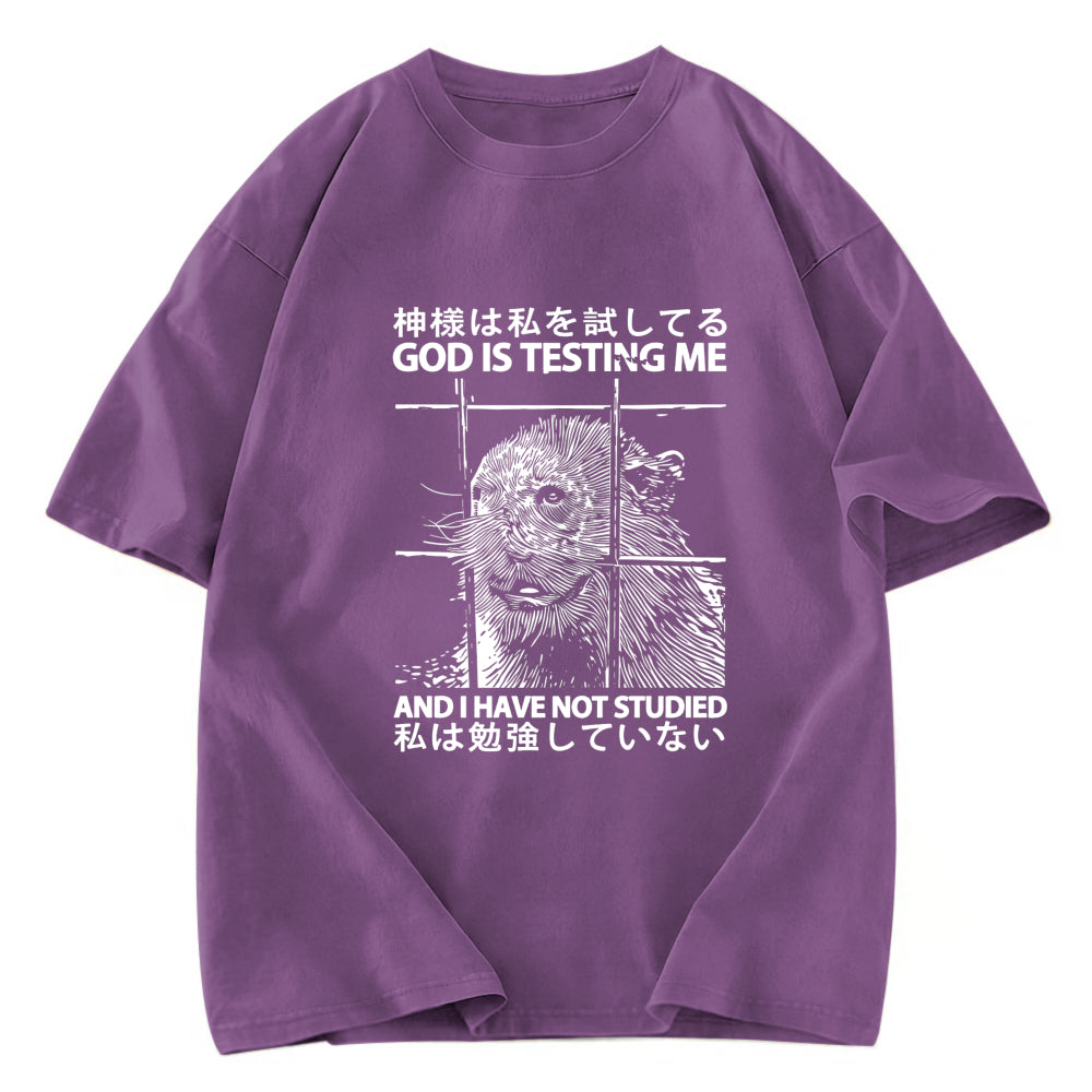 Tokyosol God Is Testing Me Classic T-Shirt