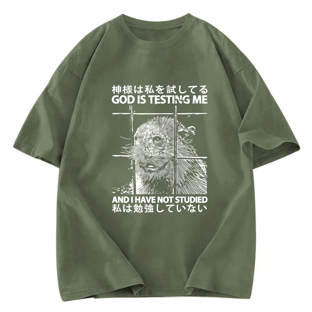 Tokyosol God Is Testing Me Classic T-Shirt