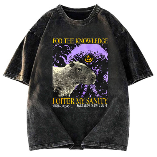 Tokyosol I Offer My Sanity Vintage Japanese Capybara Washed T-Shirt