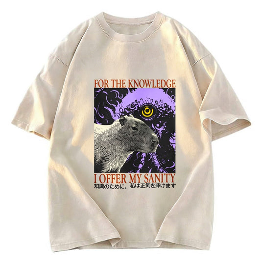Tokyosol I Offer My Sanity Vintage Japanese Capybara Washed T-Shirt