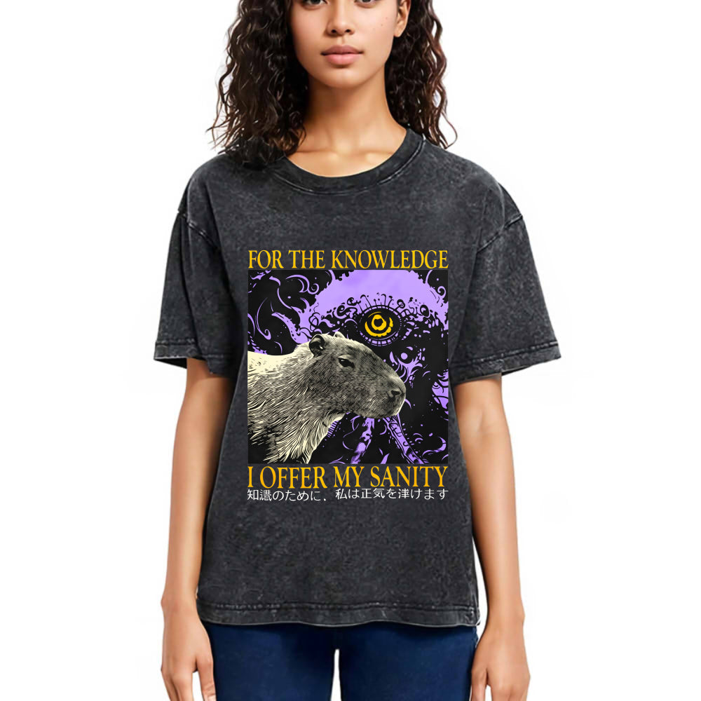 Tokyosol I Offer My Sanity Vintage Japanese Capybara Washed T-Shirt