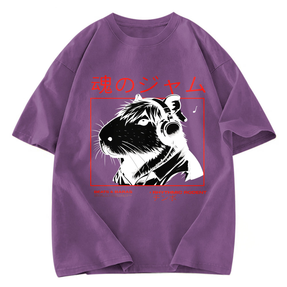 Tokyosol Japanese Capybara Soul Jam Washed T-Shirt