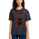 Tokyosol Capibalism Funny Washed T-Shirt