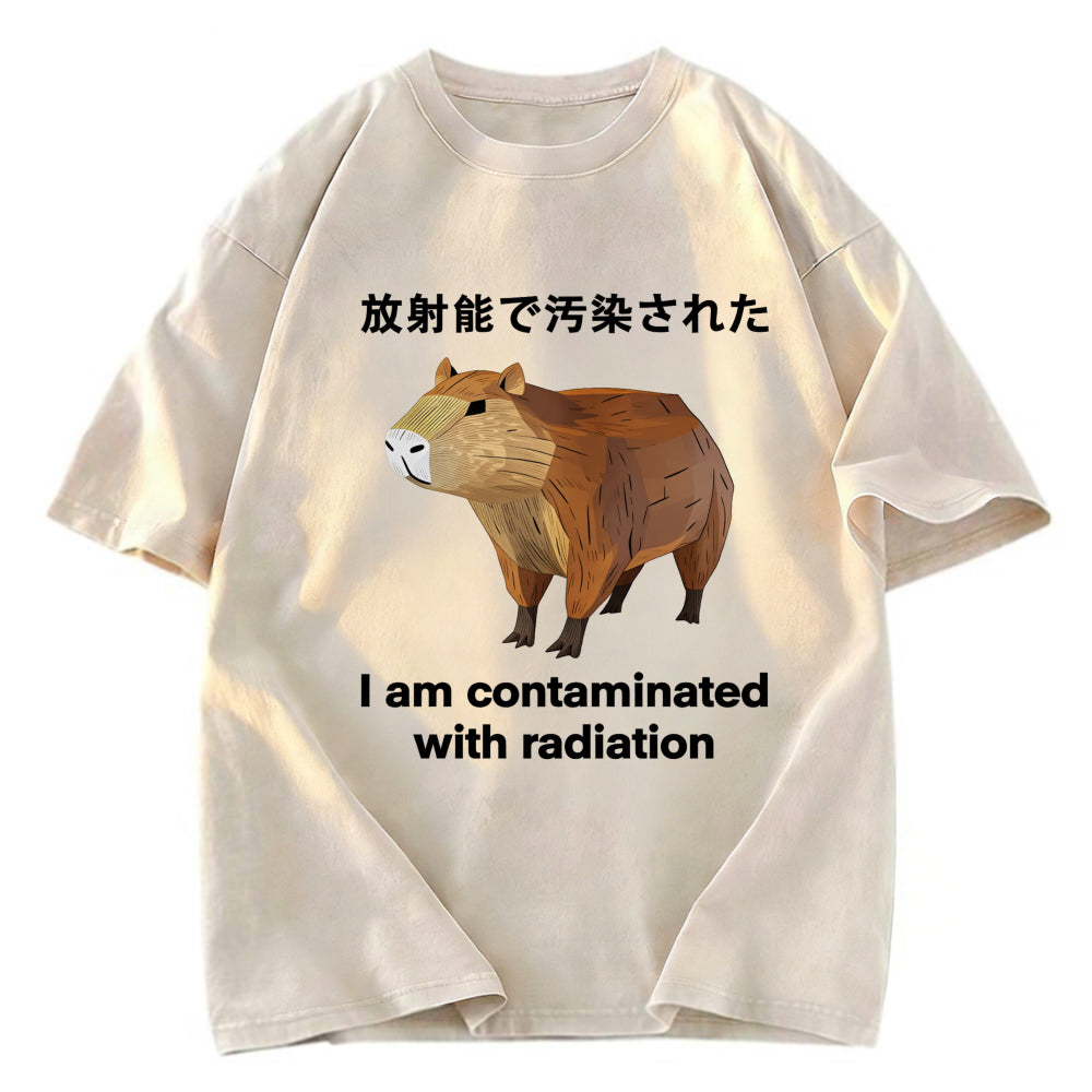 Tokyosol Capybara Contaminated By Radiation Washed T-Shirt