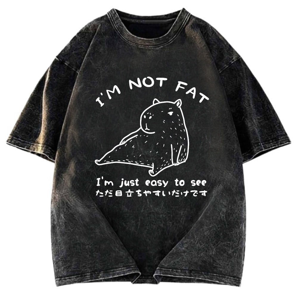 Tokyosol Capybara Fat Just Easy to See Classic T-Shirt