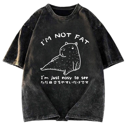 Tokyosol Capybara Fat Just Easy to See Classic T-Shirt