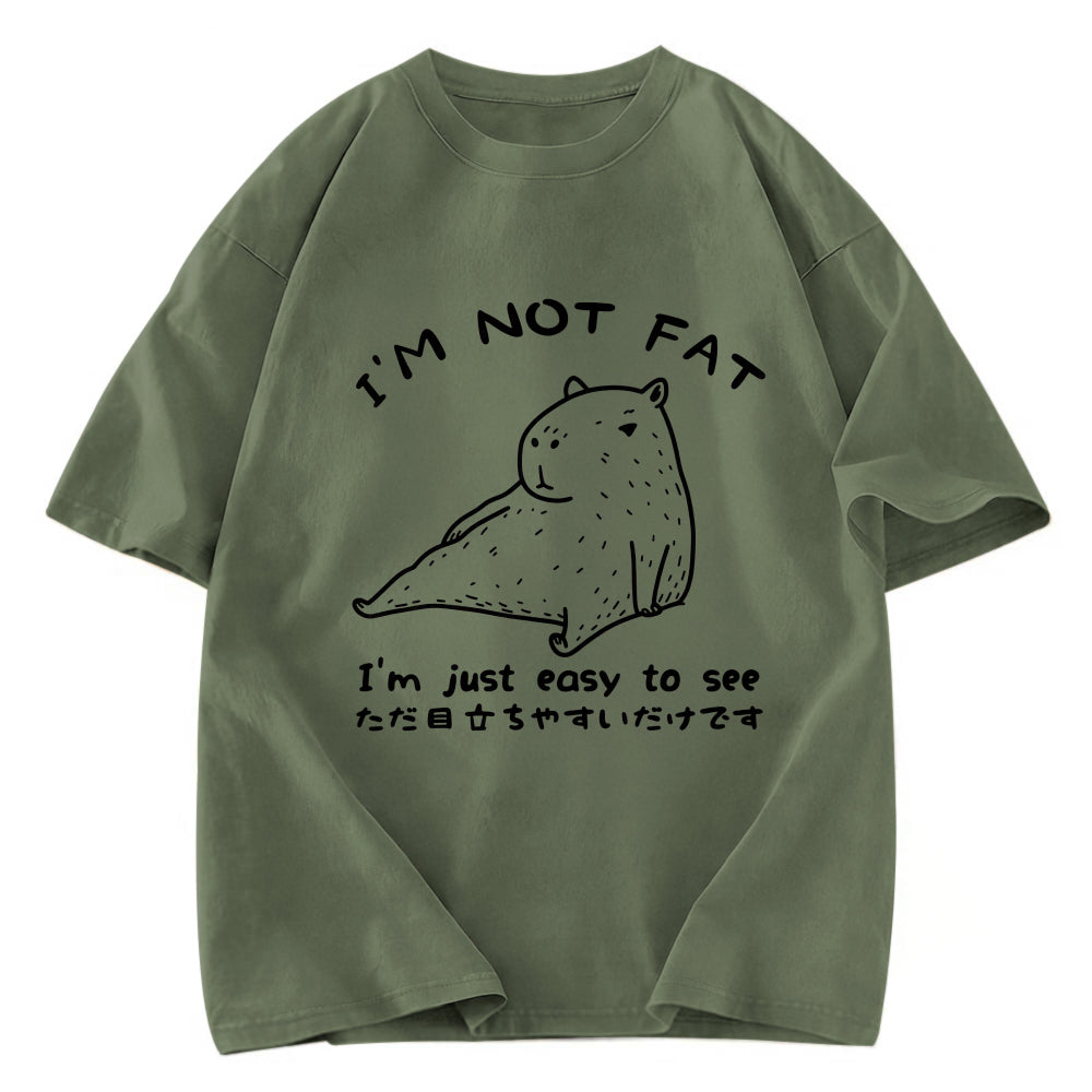 Tokyosol Capybara Fat Just Easy to See Classic T-Shirt