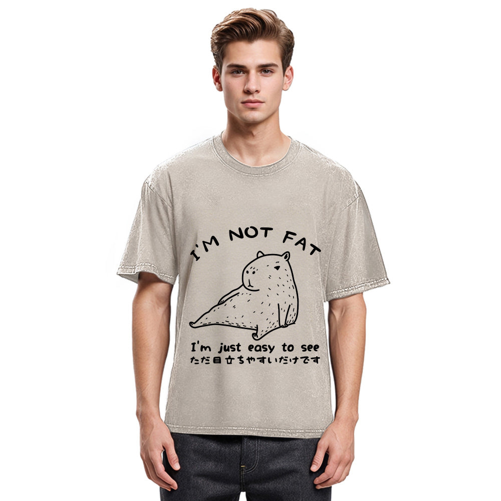 Tokyosol Capybara Fat Just Easy to See Classic T-Shirt
