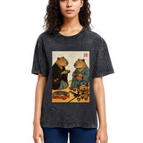 Tokyosol Capybara Tea Ceremony Washed T-Shirt