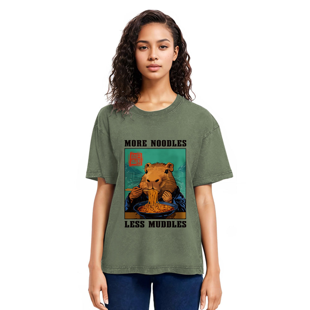 Tokyosol More Noodles Less Muddles Washed T-Shirt