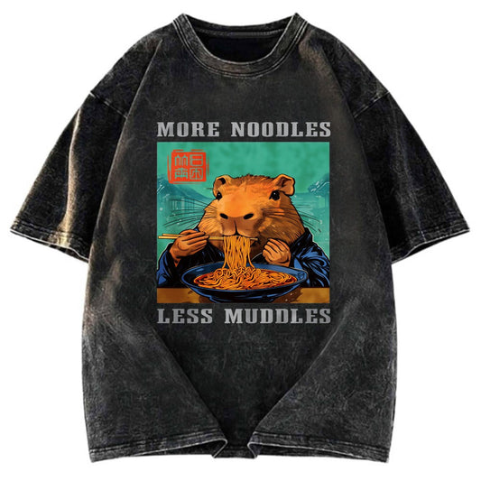 Tokyosol More Noodles Less Muddles Washed T-Shirt