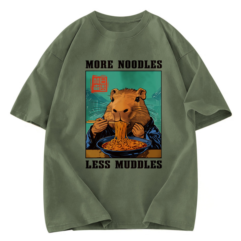 Tokyosol More Noodles Less Muddles Washed T-Shirt