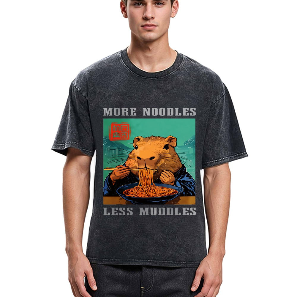 Tokyosol More Noodles Less Muddles Washed T-Shirt
