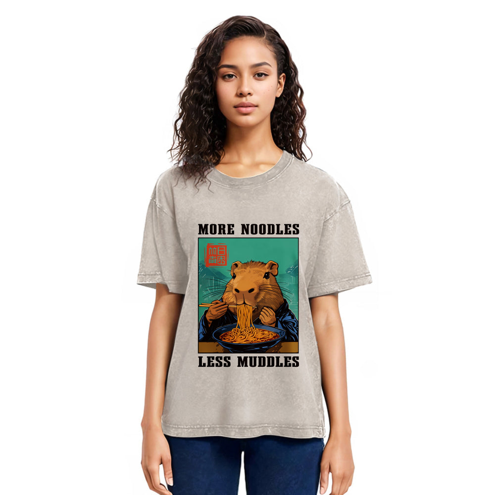 Tokyosol More Noodles Less Muddles Washed T-Shirt