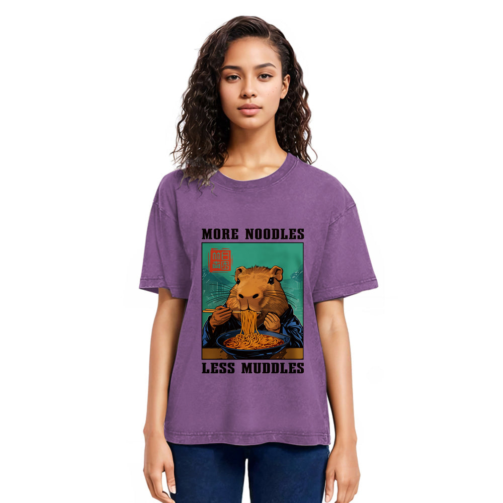 Tokyosol More Noodles Less Muddles Washed T-Shirt