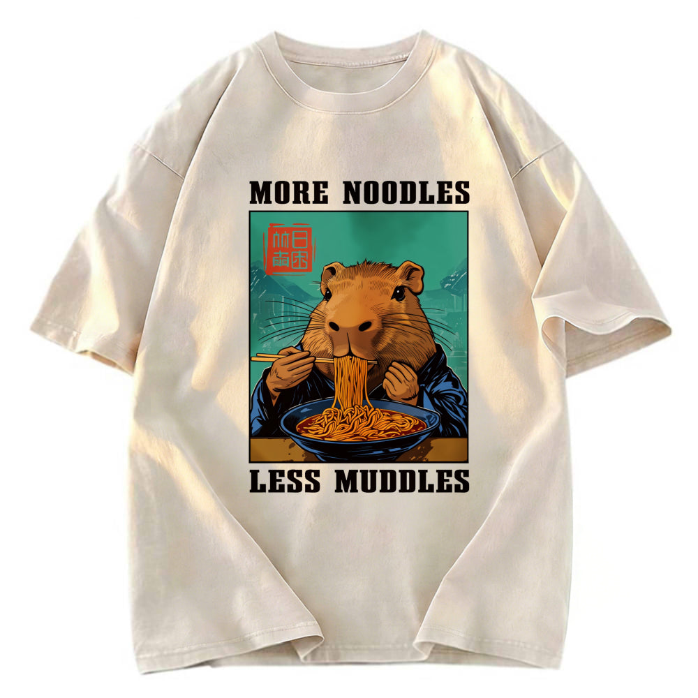 Tokyosol More Noodles Less Muddles Washed T-Shirt