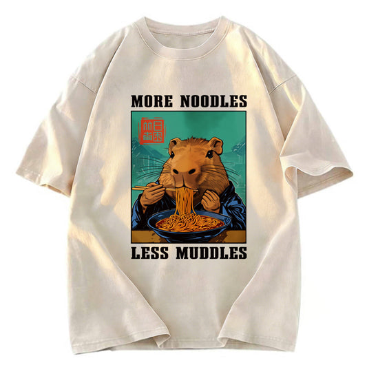 Tokyosol More Noodles Less Muddles Washed T-Shirt