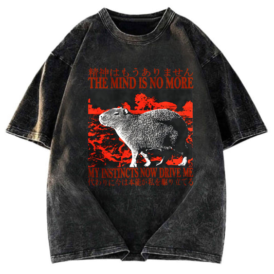 Tokyosol The Mind is No More Funny Capybara Washed T-Shirt