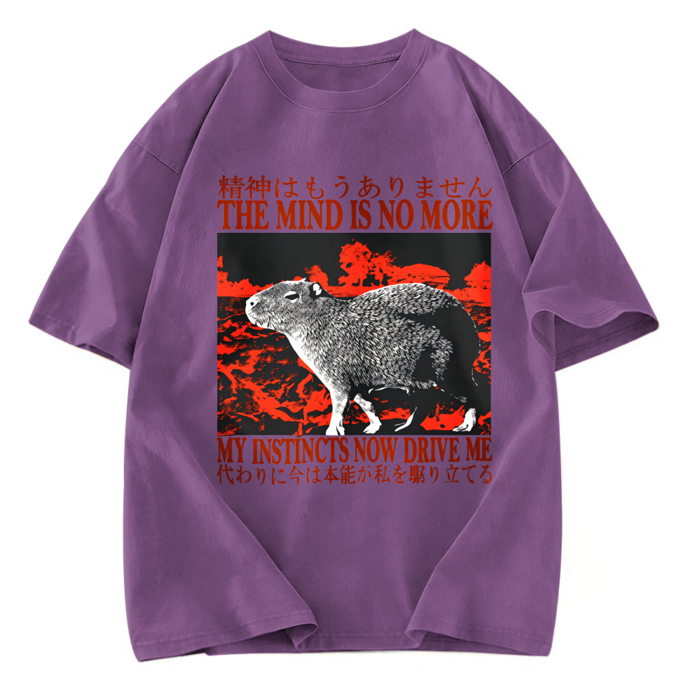 Tokyosol The Mind is No More Funny Capybara Washed T-Shirt