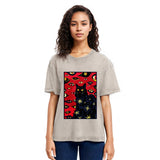 Tokyosol Mysterious Cat Washed T-Shirt
