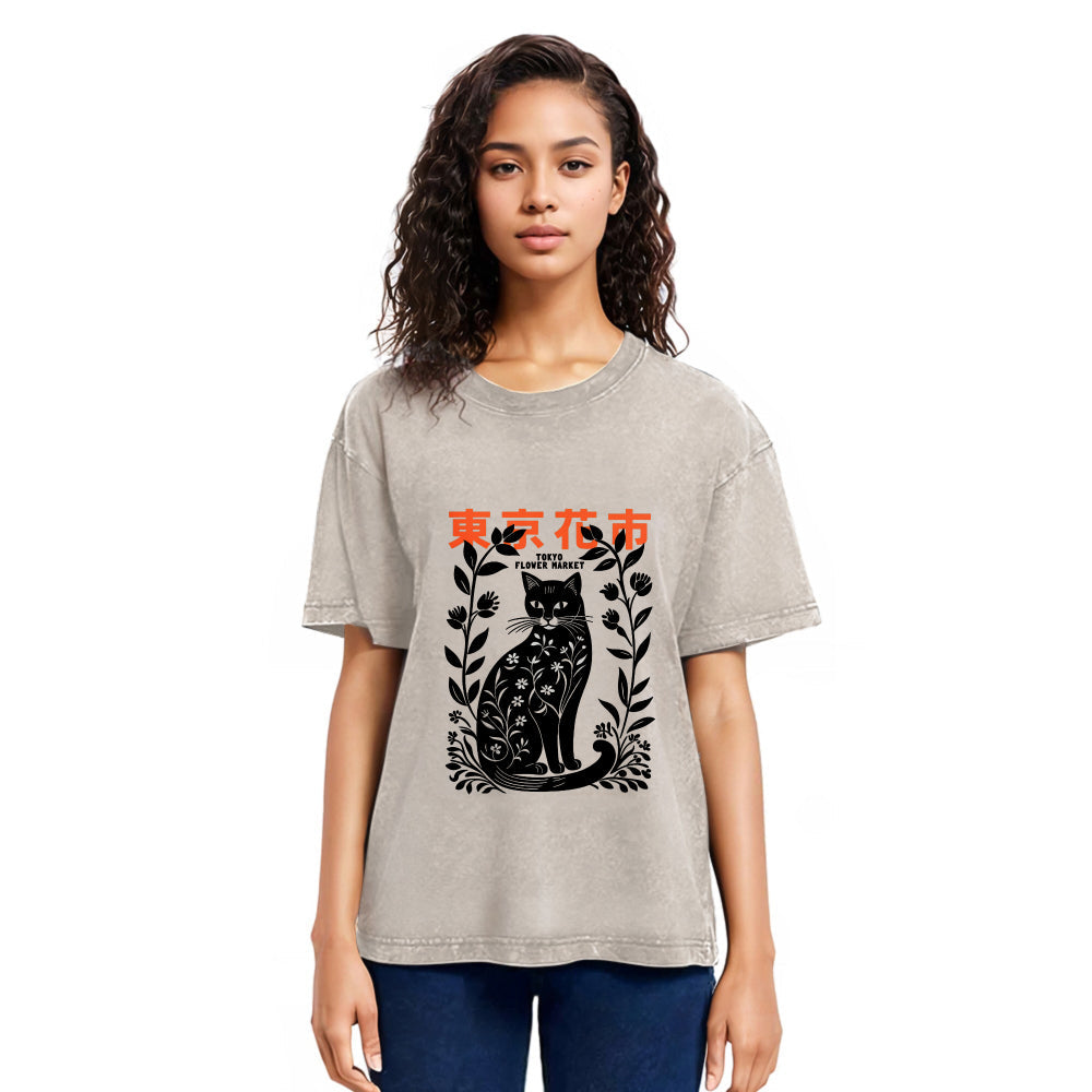 Tokyosol Tokyo Flower Market Washed T-Shirt