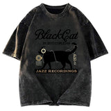 Tokyosol Black Cat Japan Washed T-Shirt