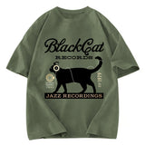 Tokyosol Black Cat Japan Washed T-Shirt
