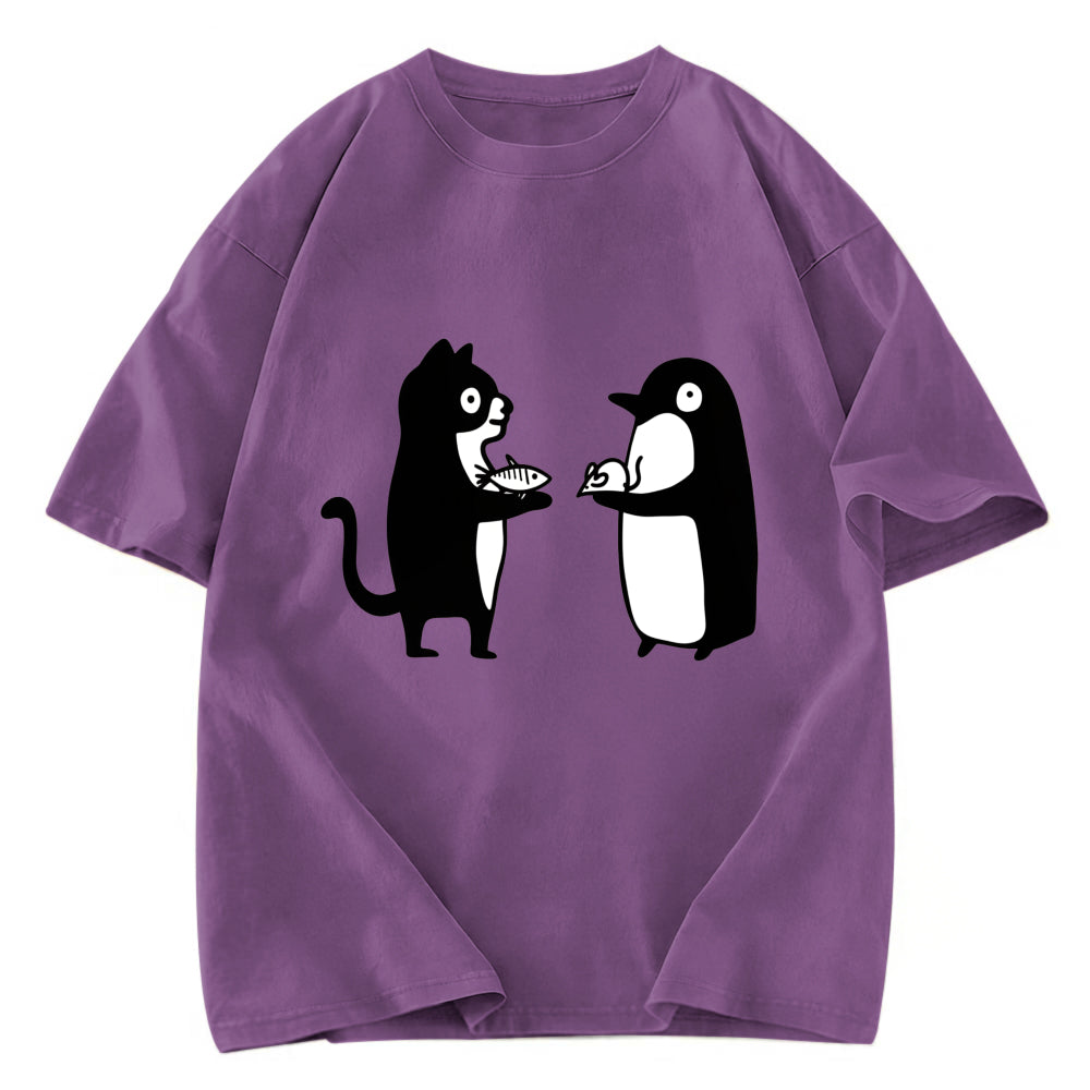 Tokyosol Funny Food Swaps Washed T-Shirt