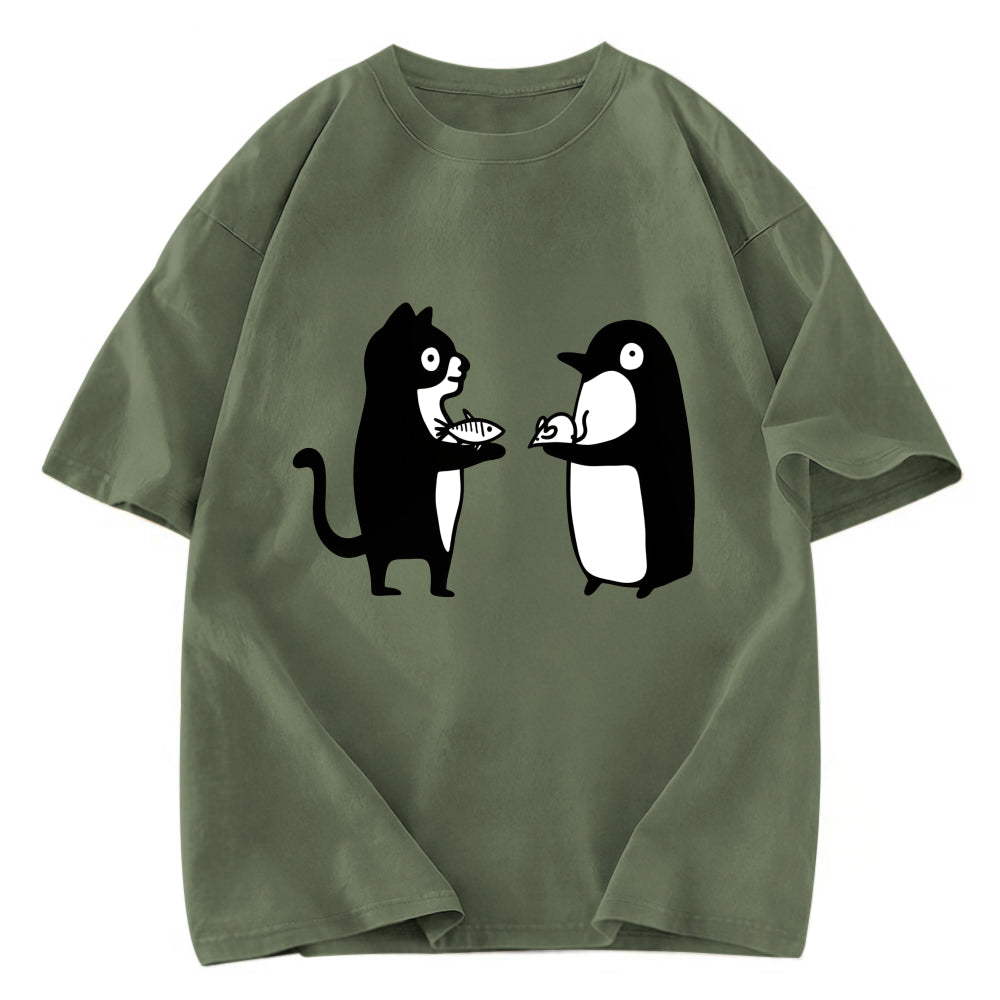 Tokyosol Funny Food Swaps Washed T-Shirt