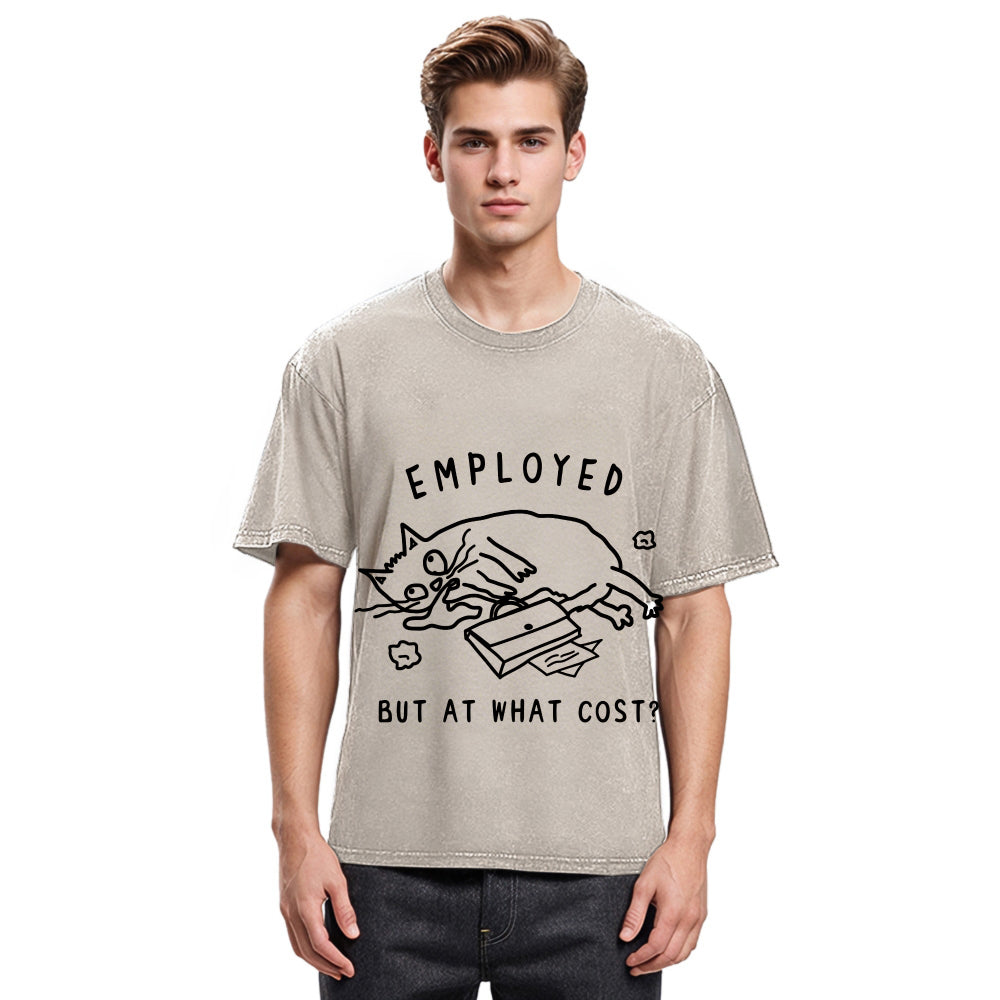 Tokyosol Employed But At What Cost Washed T-Shirt