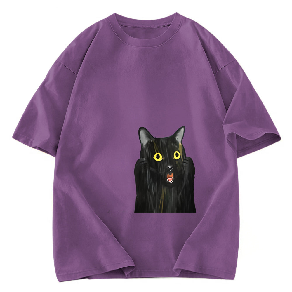 Tokyosol Screaming Black Cat Washed T-Shirt