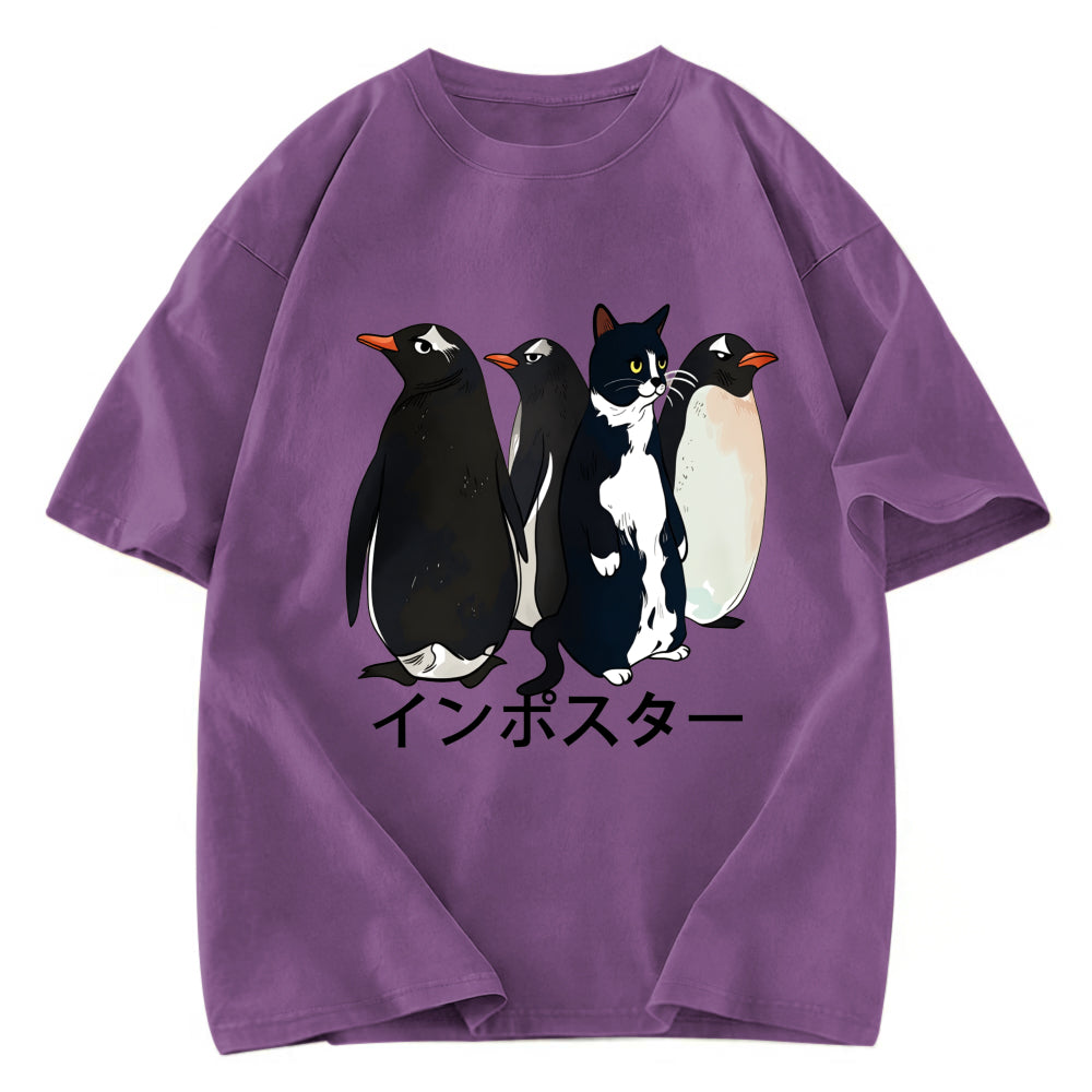 Tokyosol Imposter Among Penguins Washed T-Shirt