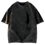 Tokyosol Cat Needs Help Washed T-Shirt