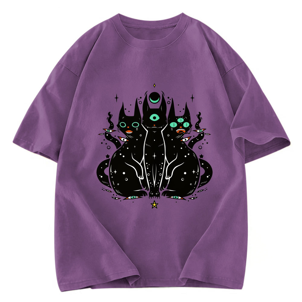 Tokyosol Mystic Cat Trinity Washed T-Shirt