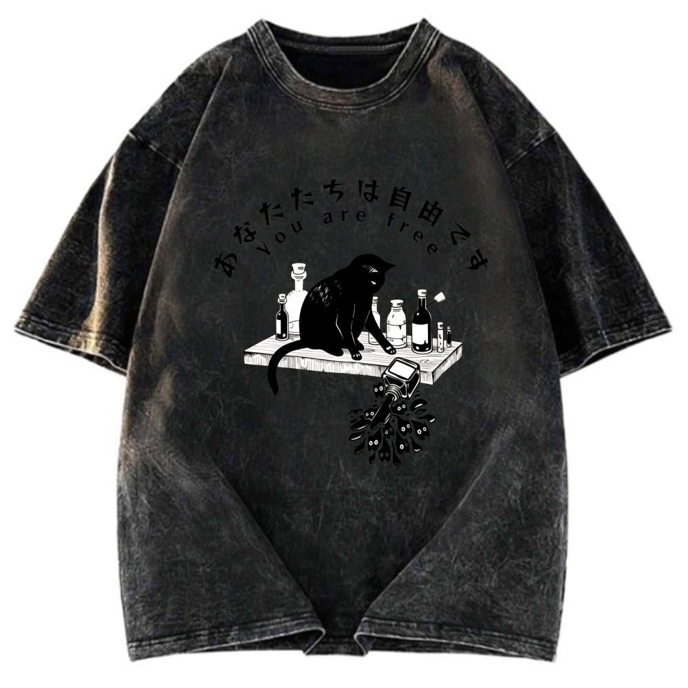 Tokyosol You Are Free Now Washed T-Shirt