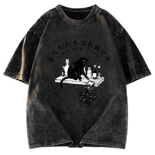 Tokyosol You Are Free Now Washed T-Shirt