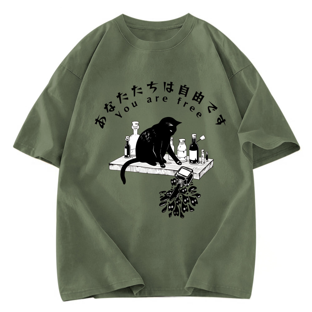 Tokyosol You Are Free Now Washed T-Shirt