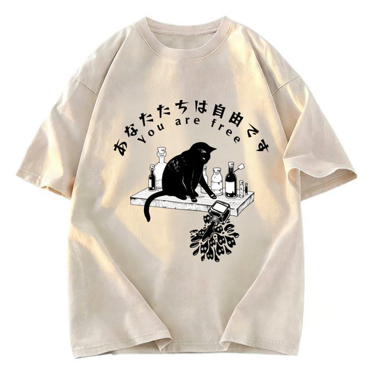 Tokyosol You Are Free Now Washed T-Shirt