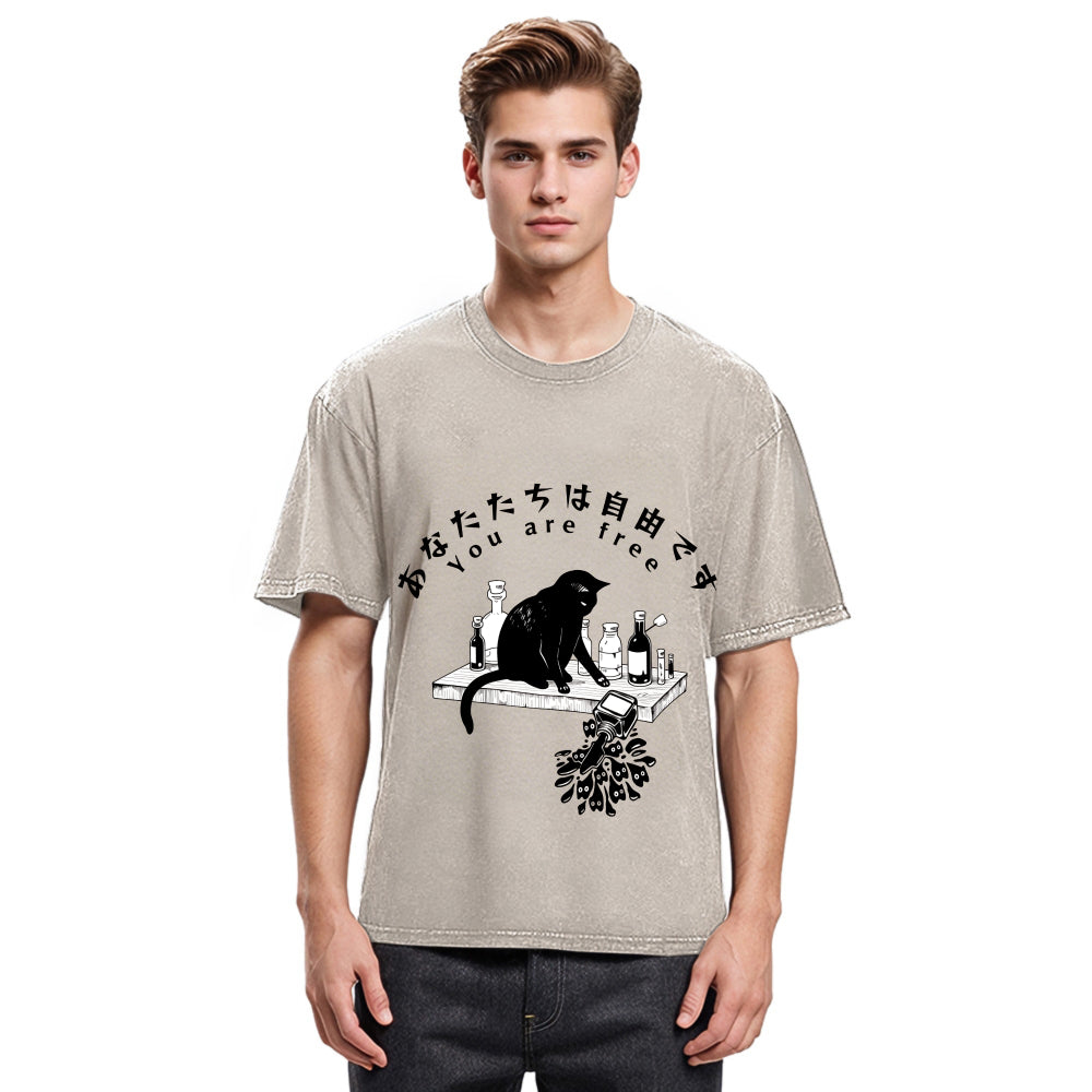 Tokyosol You Are Free Now Washed T-Shirt