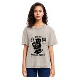 Tokyosol Tokyo Record Store Cat CD Washed T-Shirt